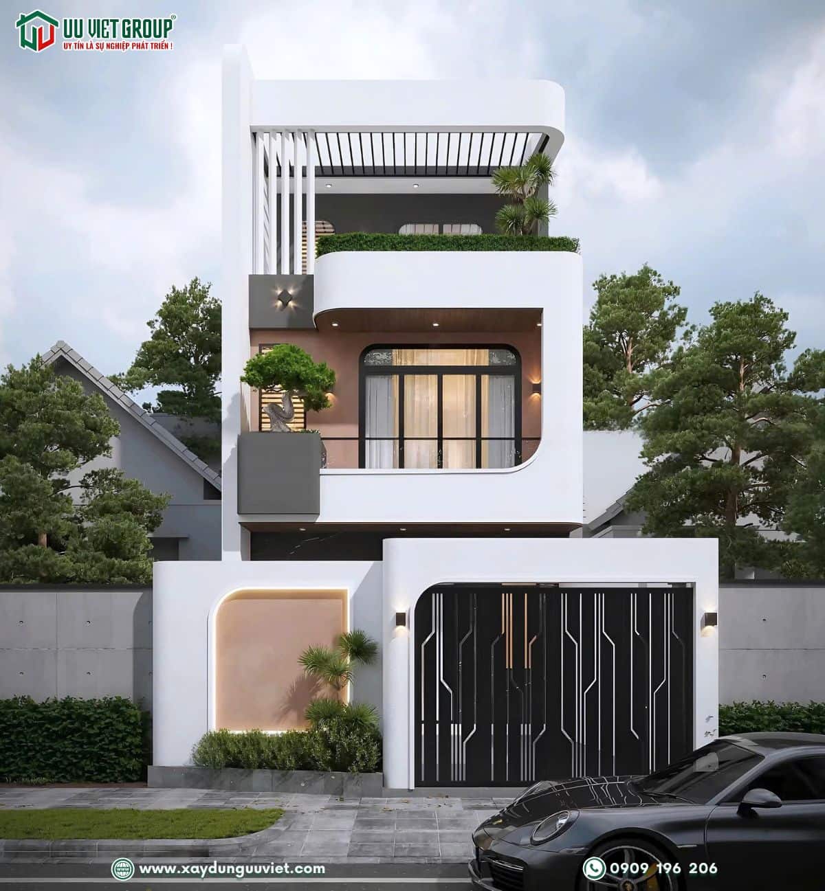 Nhà phố hiện đại 6.7x16m