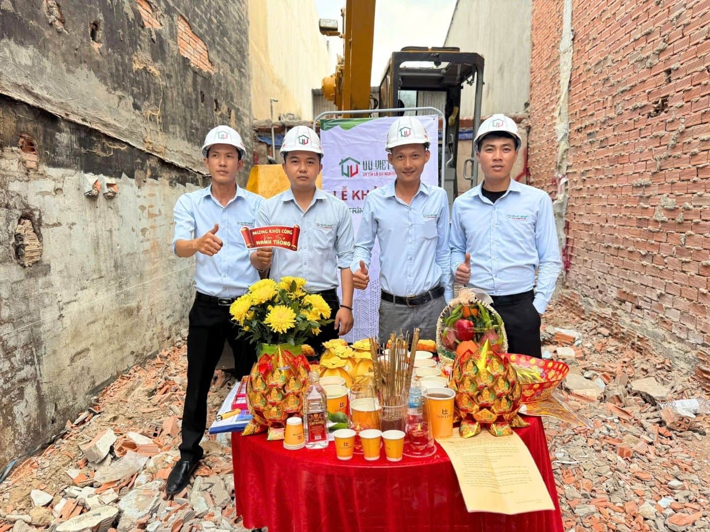 Khởi công nhà phố 4 tầng