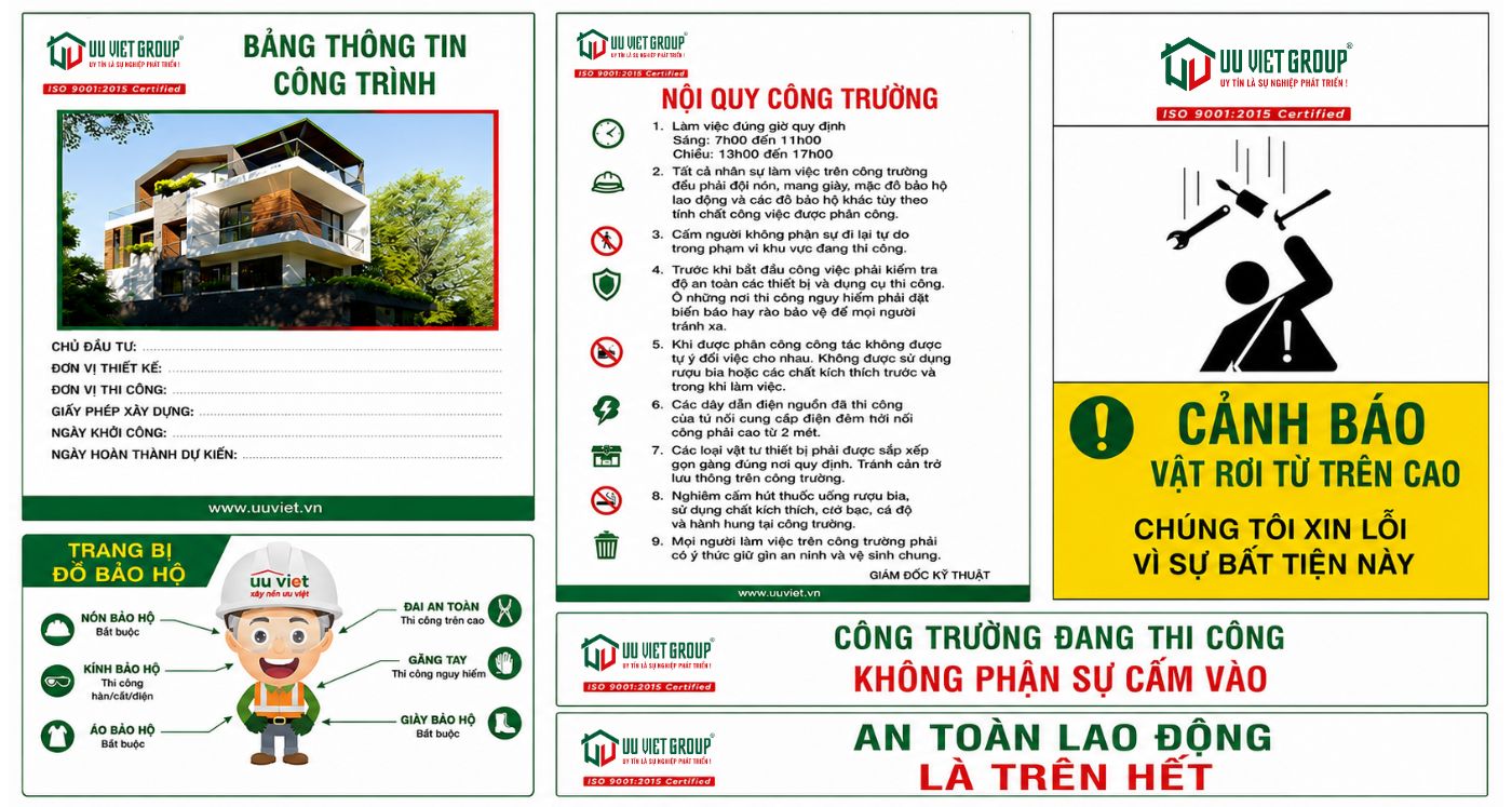 Biển báo công trình
