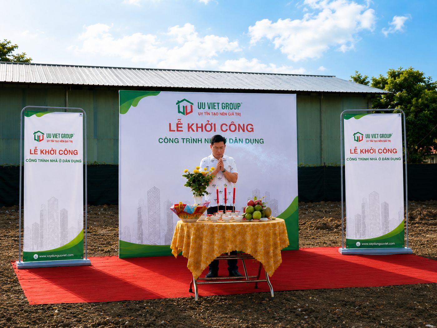 Khởi công biệt thự hiện đại