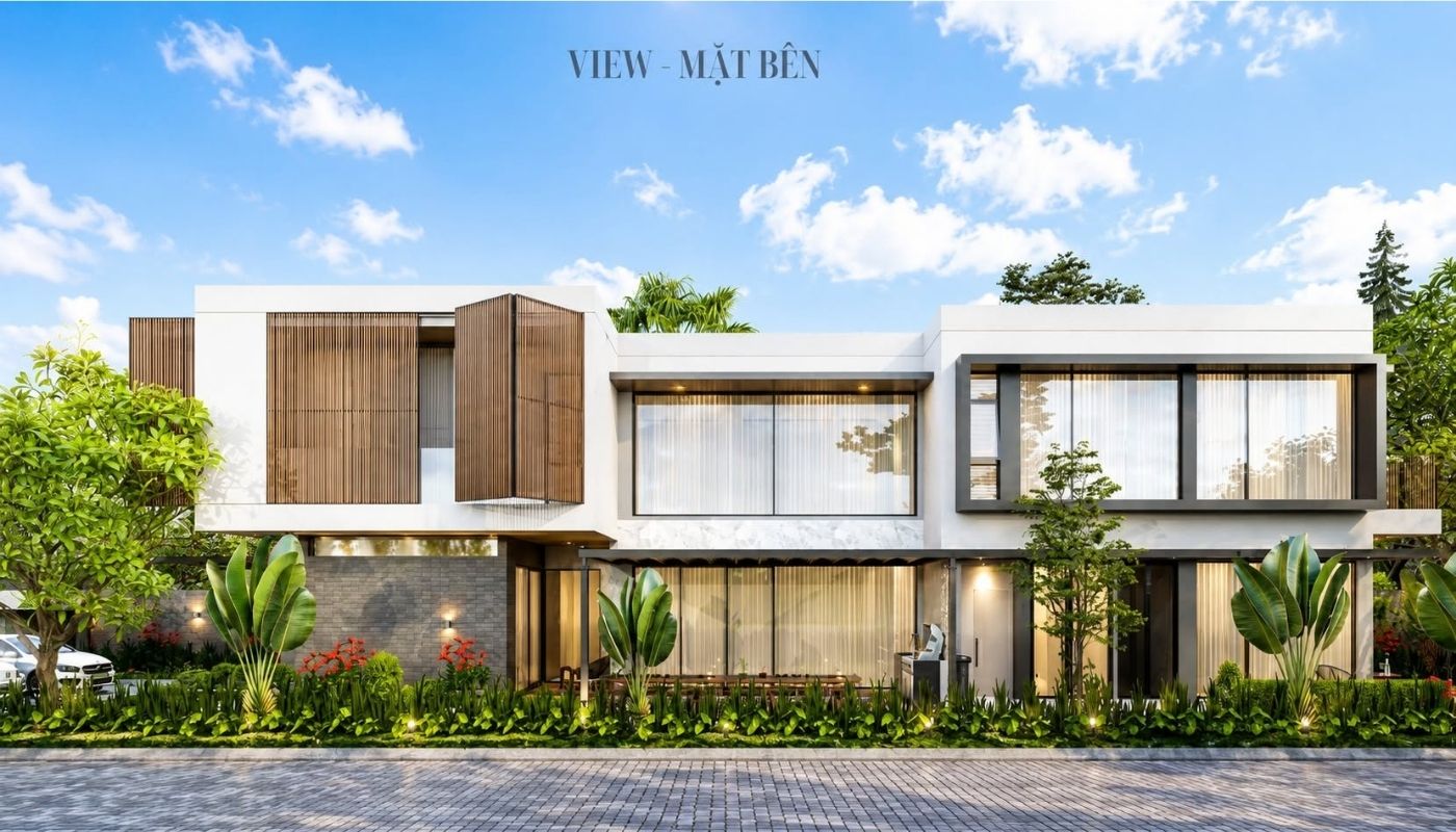 Khởi công biệt thự hiện đại