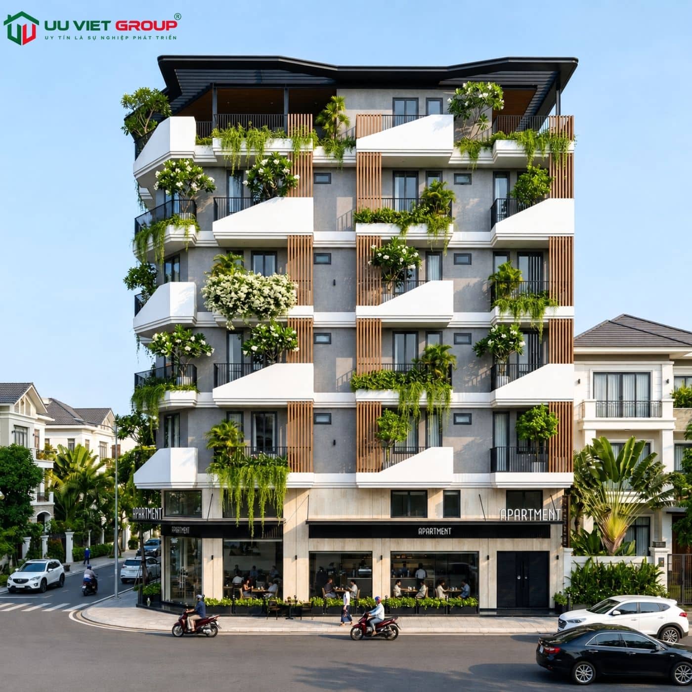 Dự án căn hộ dịch vụ lô góc 2 mặt tiền