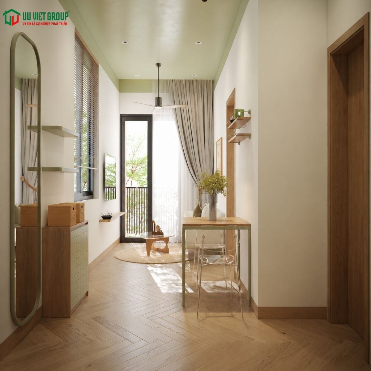 Mẫu căn hộ dịch vụ đẹp 5x24m