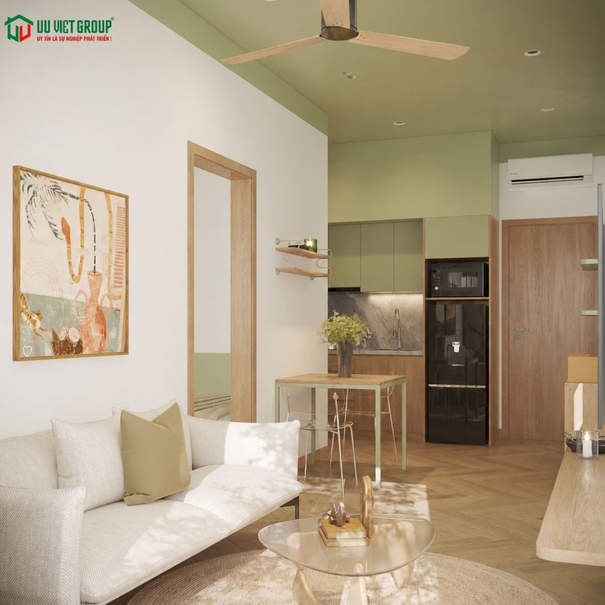 Mẫu căn hộ dịch vụ đẹp 5x24m