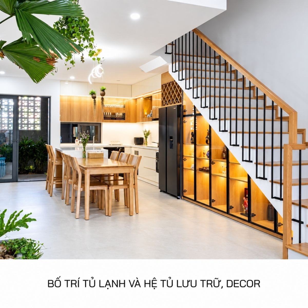 cách tận dụng gầm cầu thang