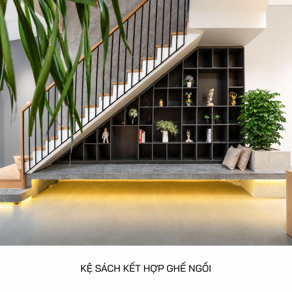 cách tận dụng gầm cầu thang