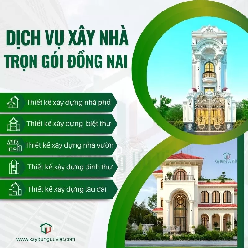 Dịch vụ xây nhà trọn gói tại Đồng Nai