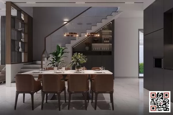 Mẫu nhà phố 2 tầng đẹp thiết kế hiện đai