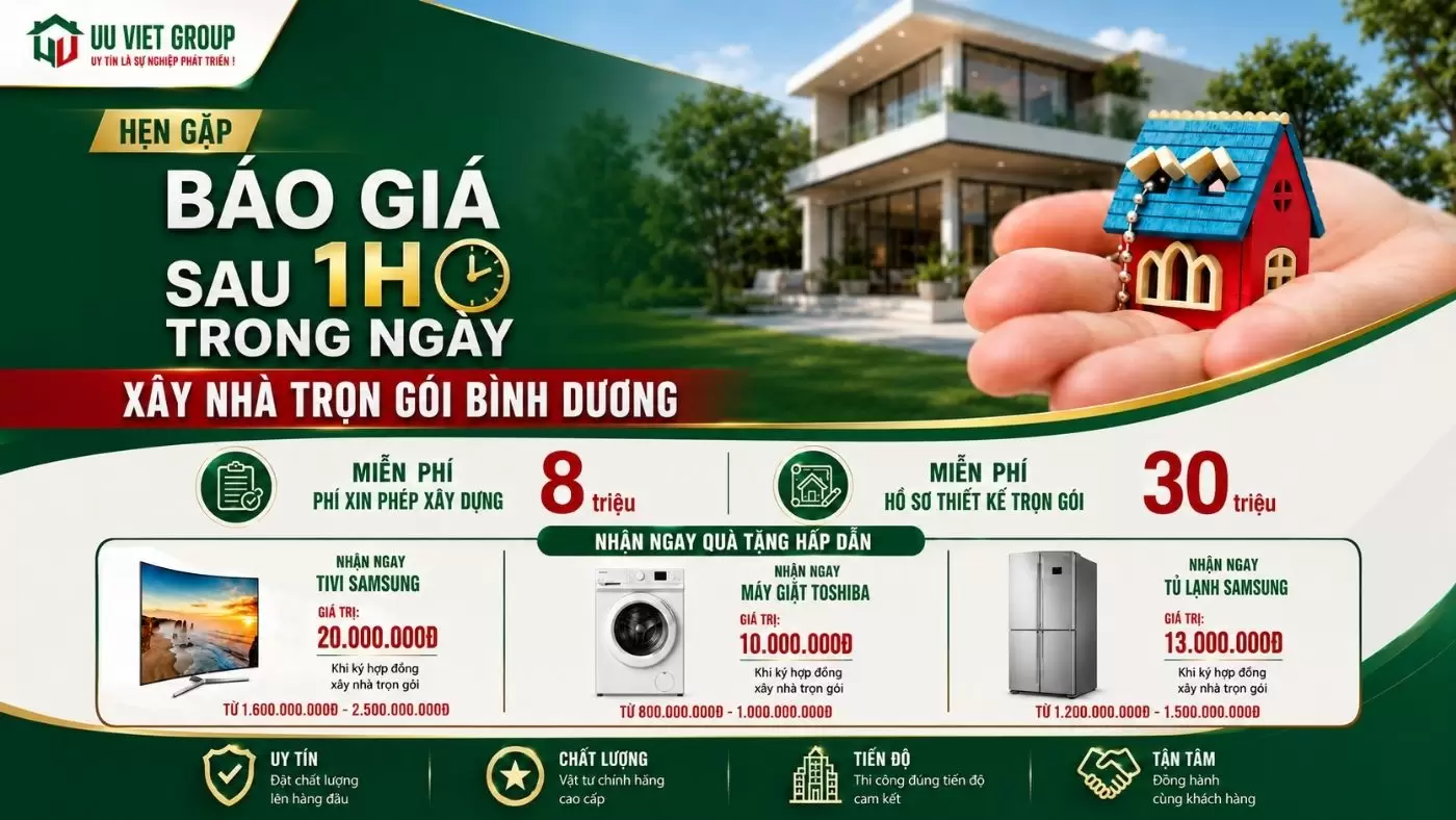 Dịch vụ xây nhà trọn gói Bình Dương