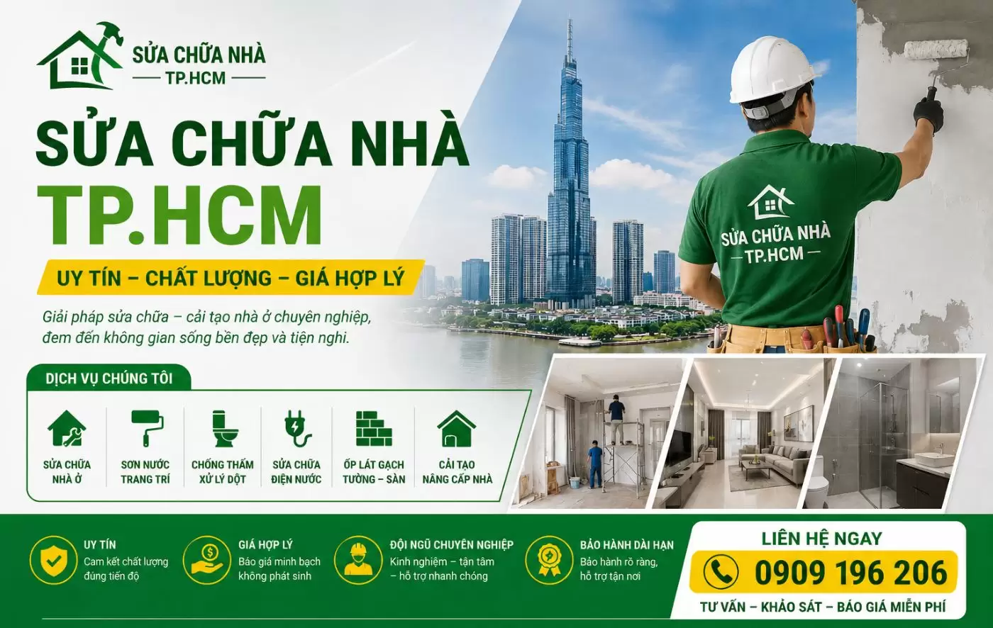 Báo giá sửa chữa nhà TPHCM