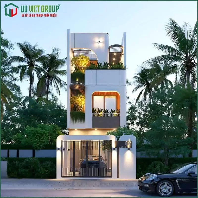 Nhà phố hiện đại thiết kế thi công tại Long An