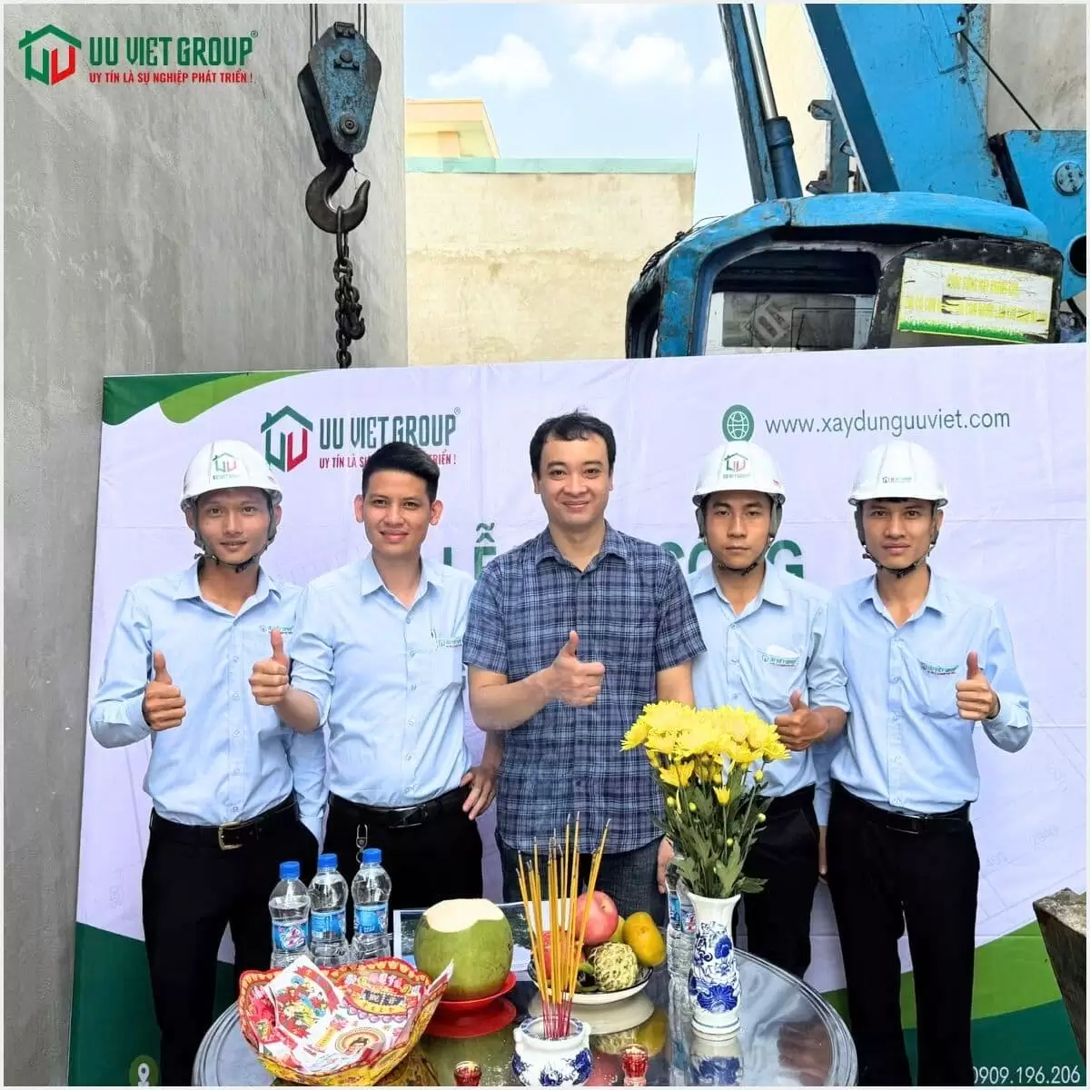 Hành lễ khởi công xây nhà quận 12