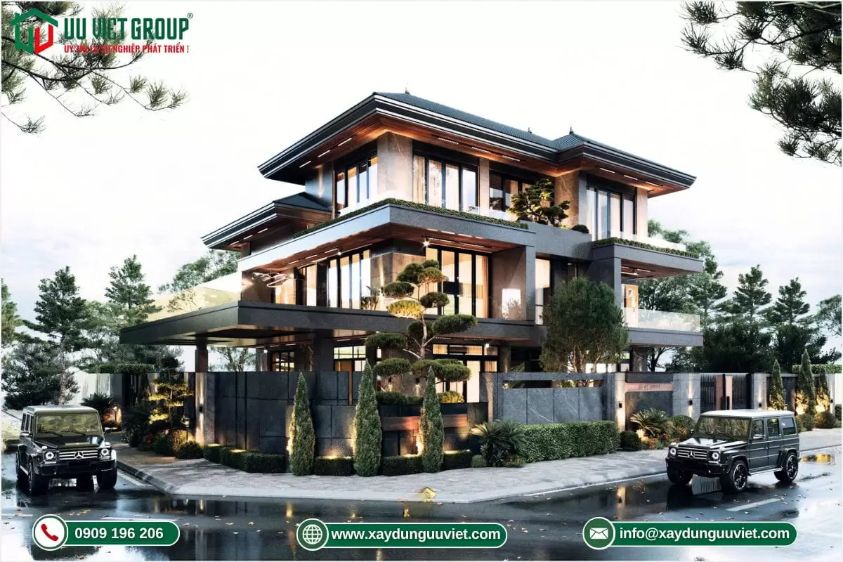 Mẫu nhà biệt thự xây dựng tại Bình Phước