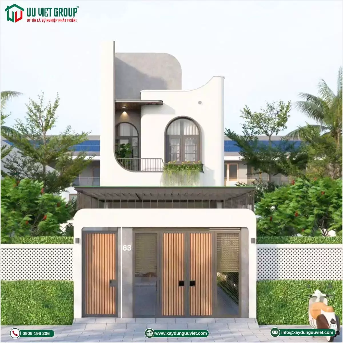 Nhà phố 5m x 22m