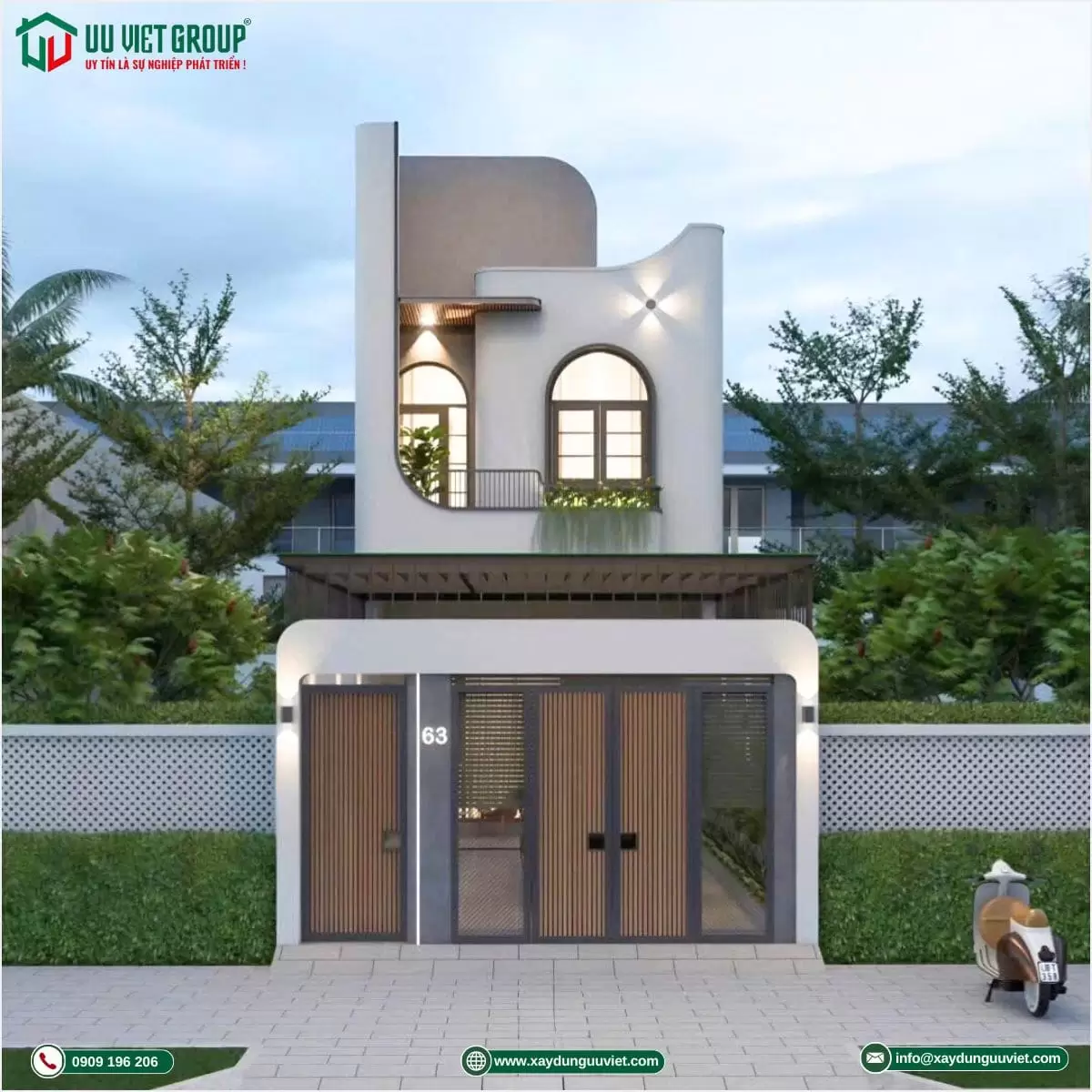 Nhà phố 5m x 22m