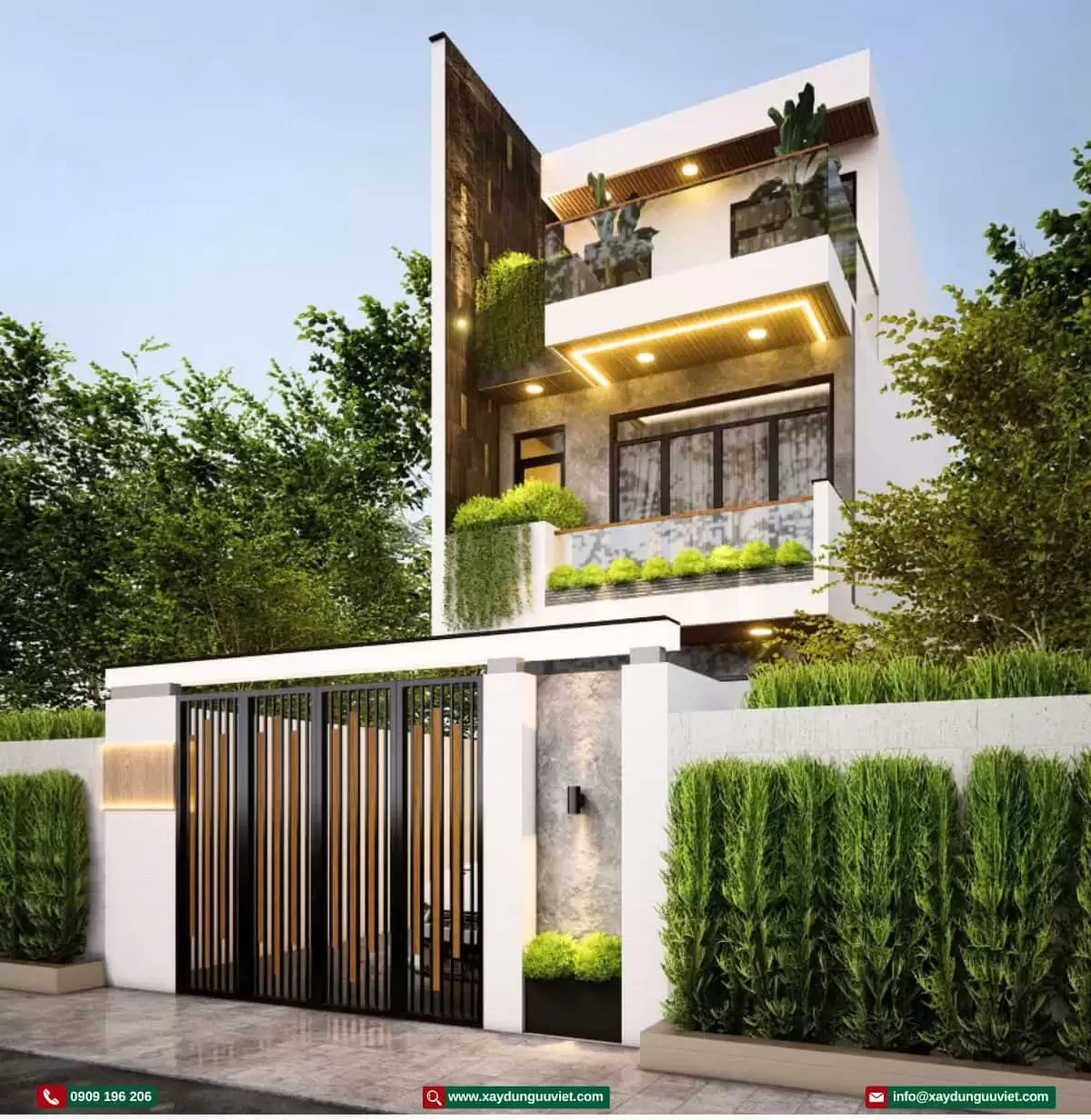 Mẫu nhà phố hiện đại