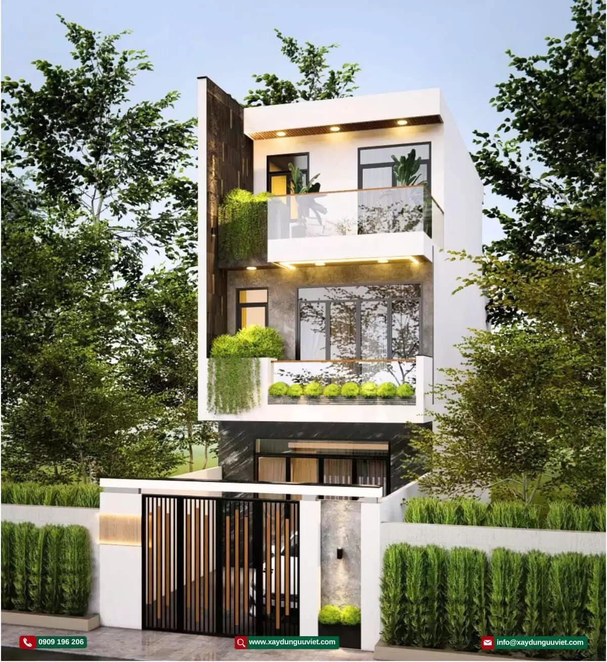 Mẫu nhà phố hiện đại