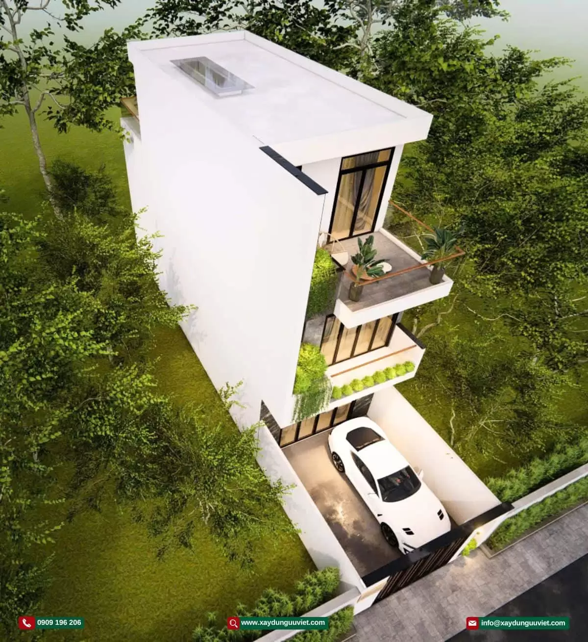 Mẫu nhà phố hiện đại