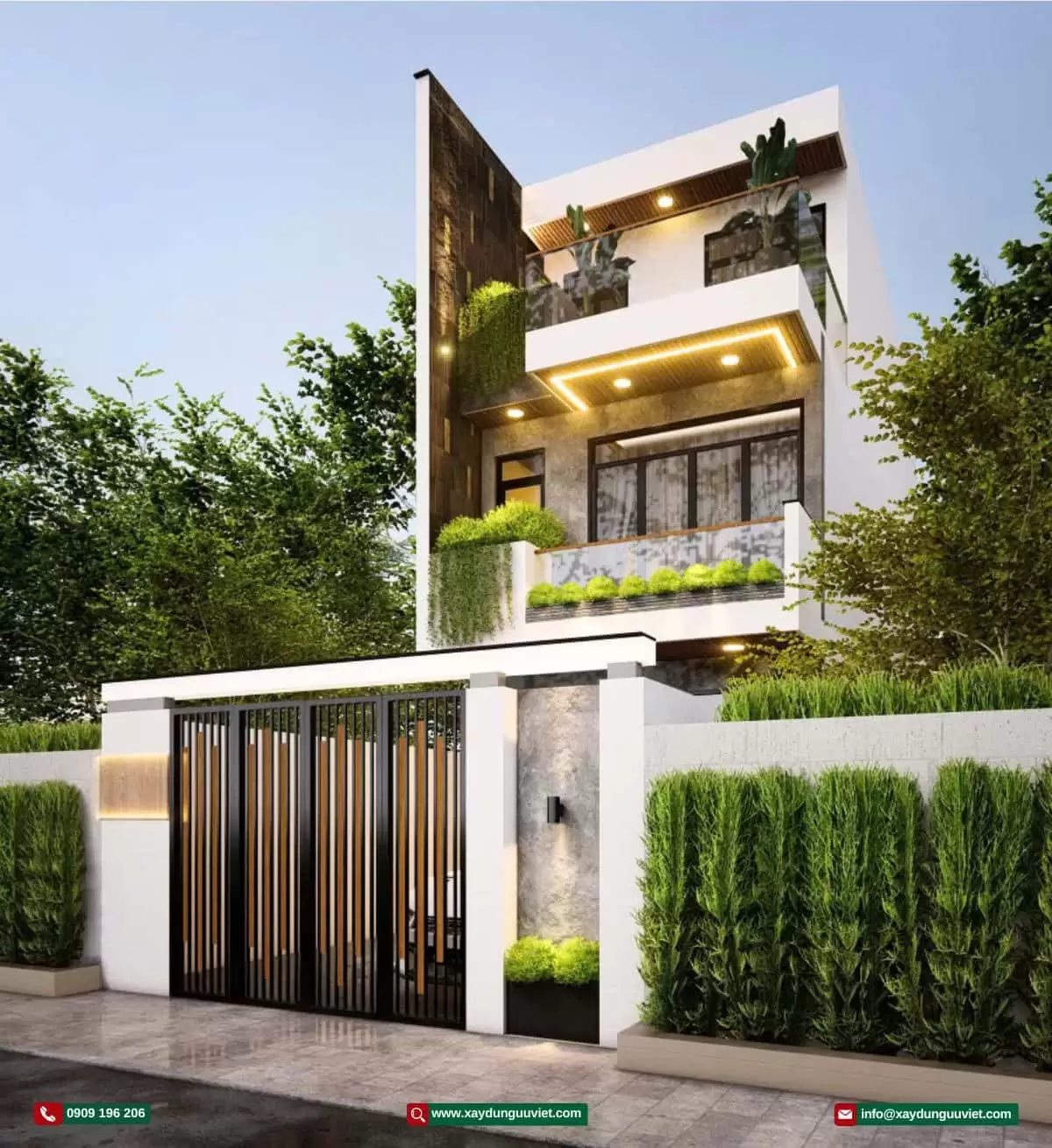 Mẫu nhà phố hiện đại