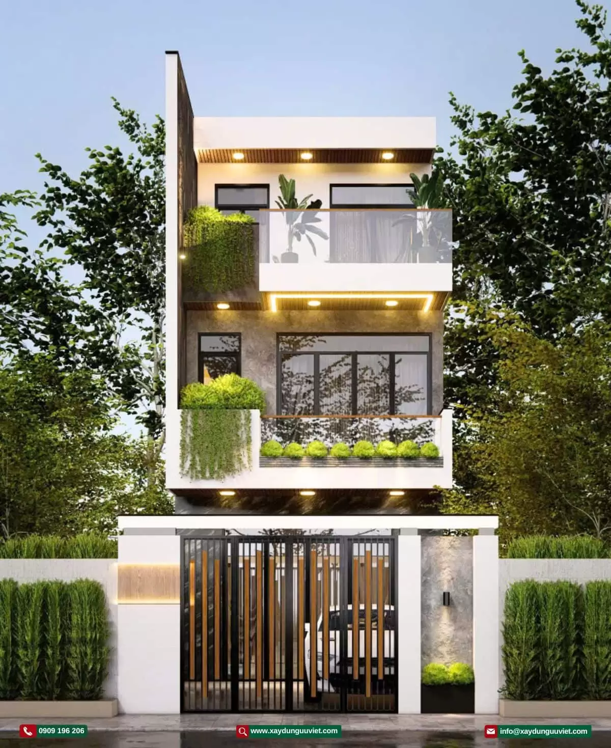 Mẫu nhà phố hiện đại