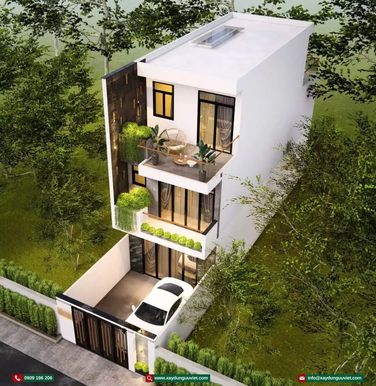 Mẫu nhà phố hiện đại