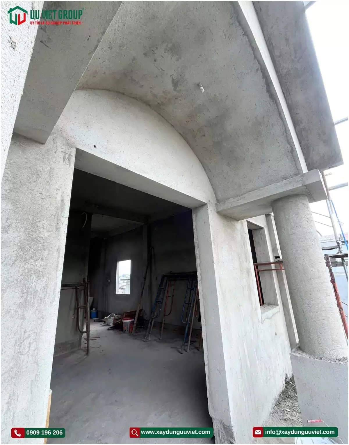 Tiến độ xây nhà phố tại Bình Dương