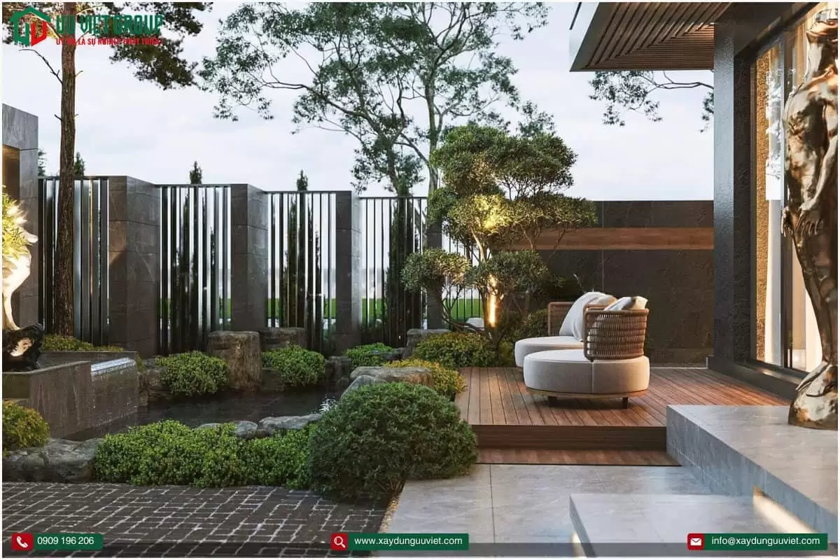 Biệt thự hiện đại 1 trệt 3 lầu