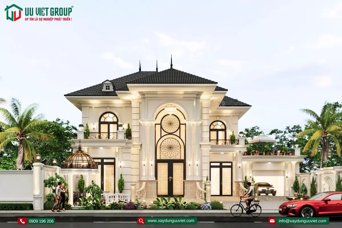 biệt thự tâng cổ điển 2 tầng