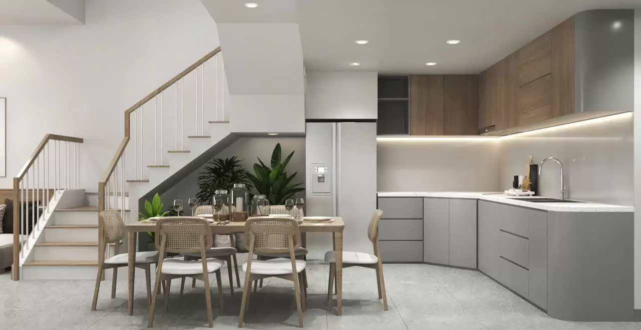 Nhà phố hiện đại 1 trệt 2 lầu