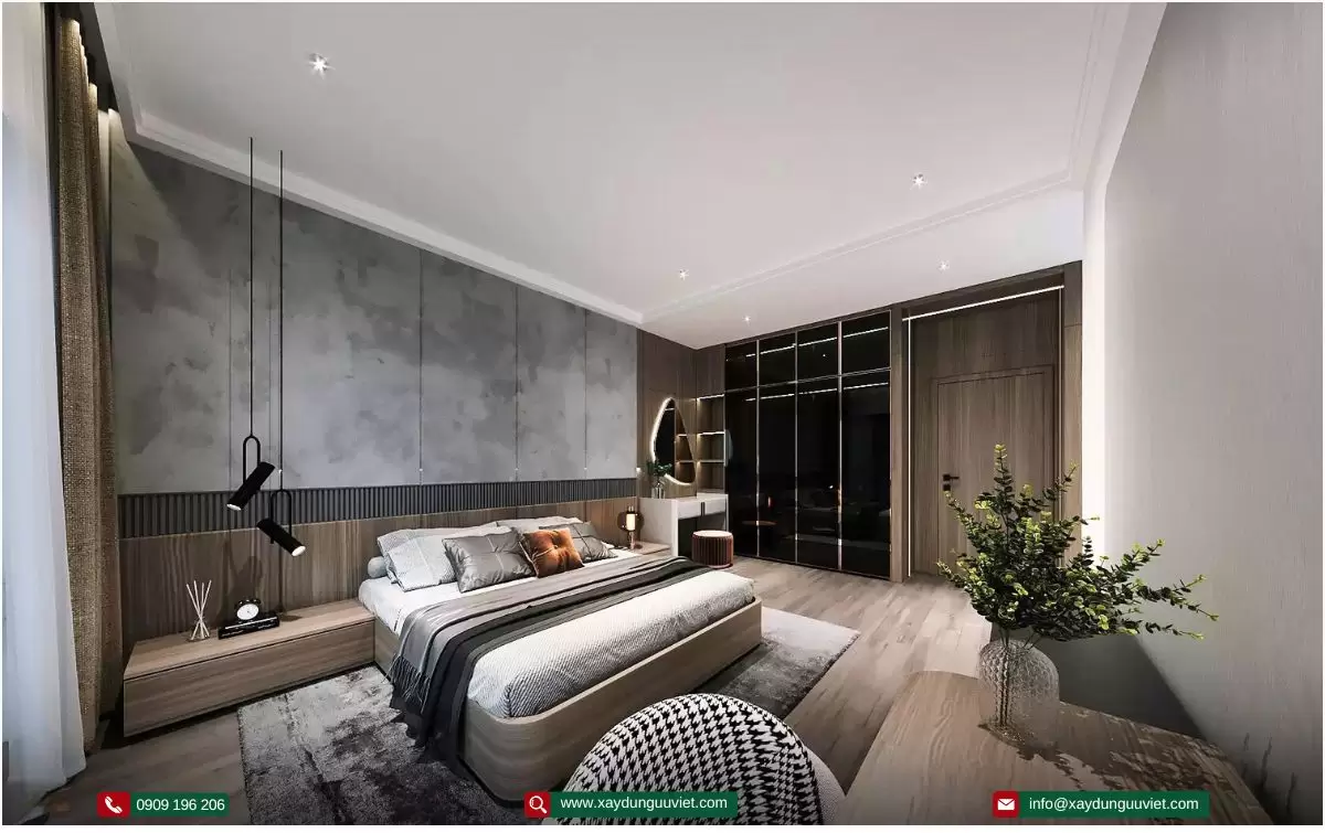 biệt thự hiện đại 1 trệt 2 lầu