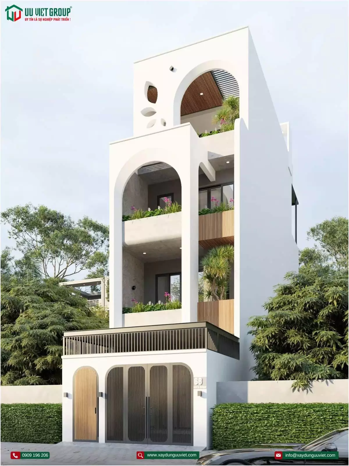 Nhà phố 1 trệt 3 lầu