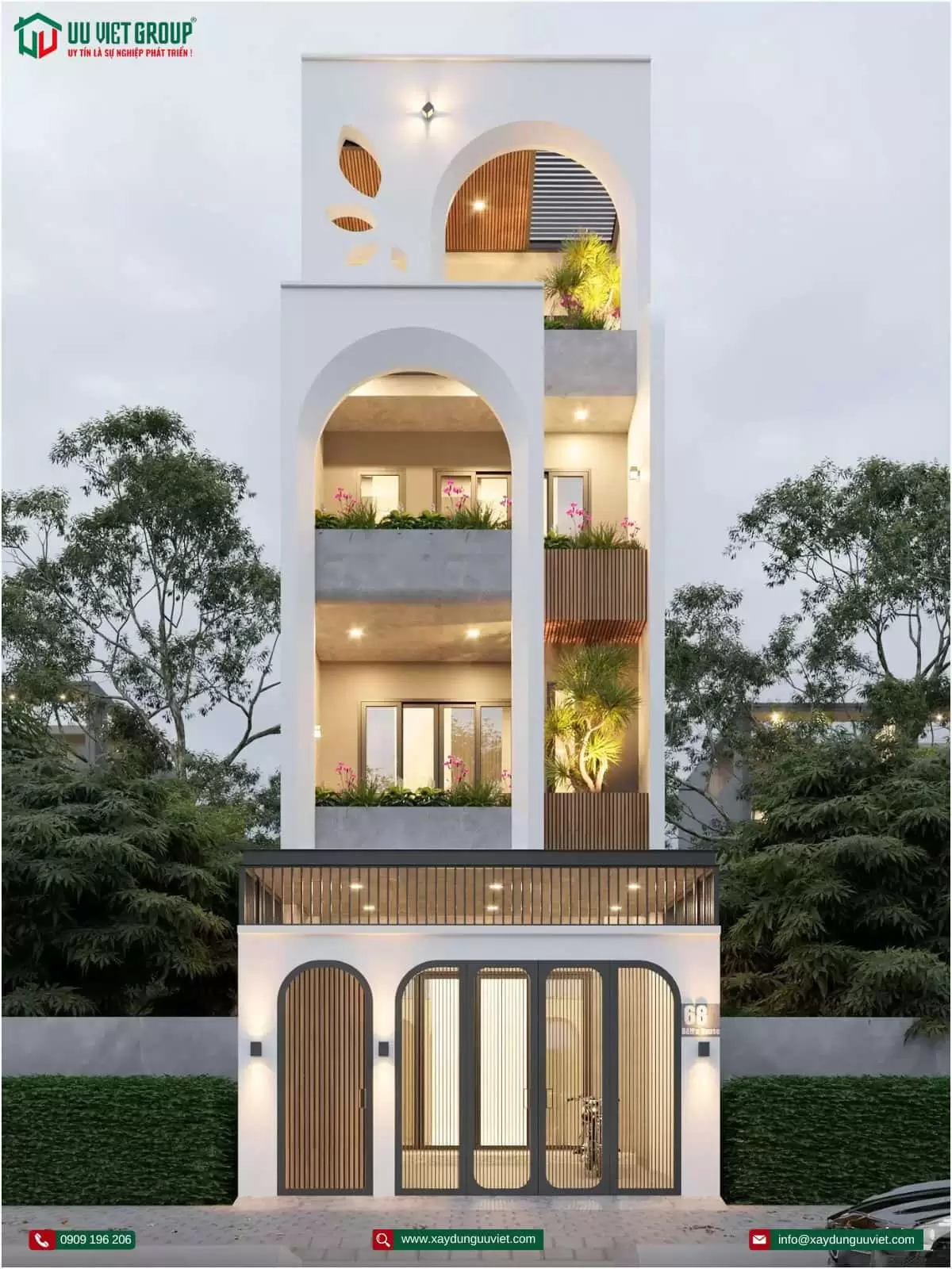 Nhà phố 1 trệt 3 lầu