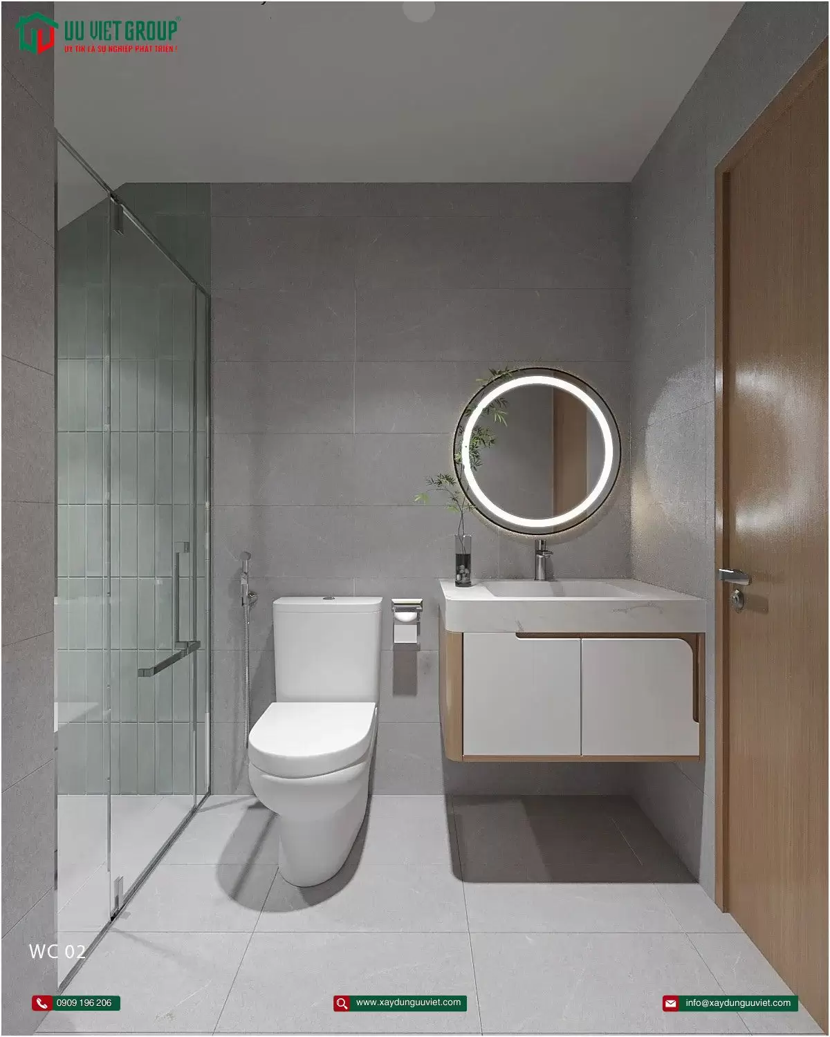 Nhà phố hiện đại 1 trệt 2 lầu