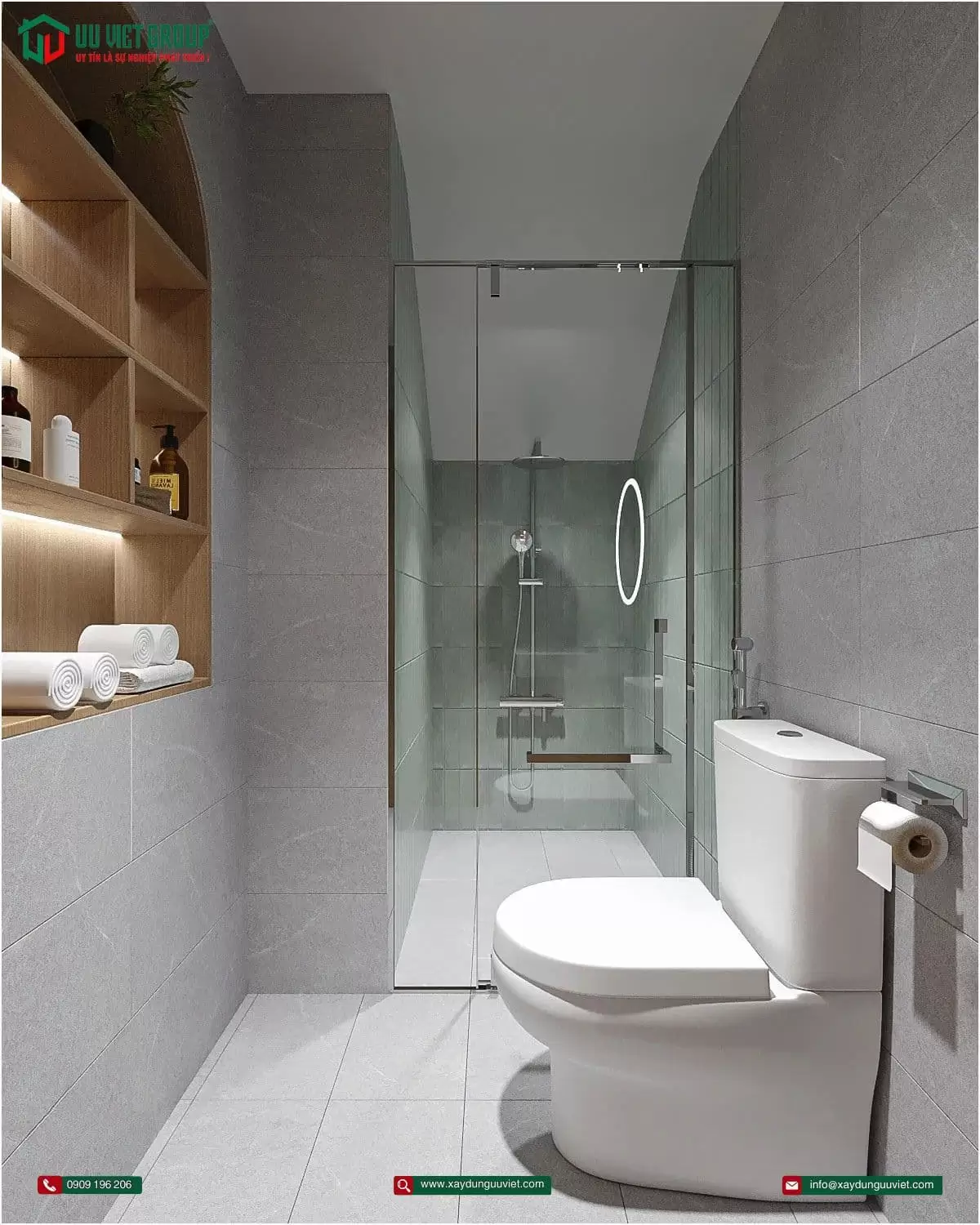 Nhà phố hiện đại 1 trệt 2 lầu