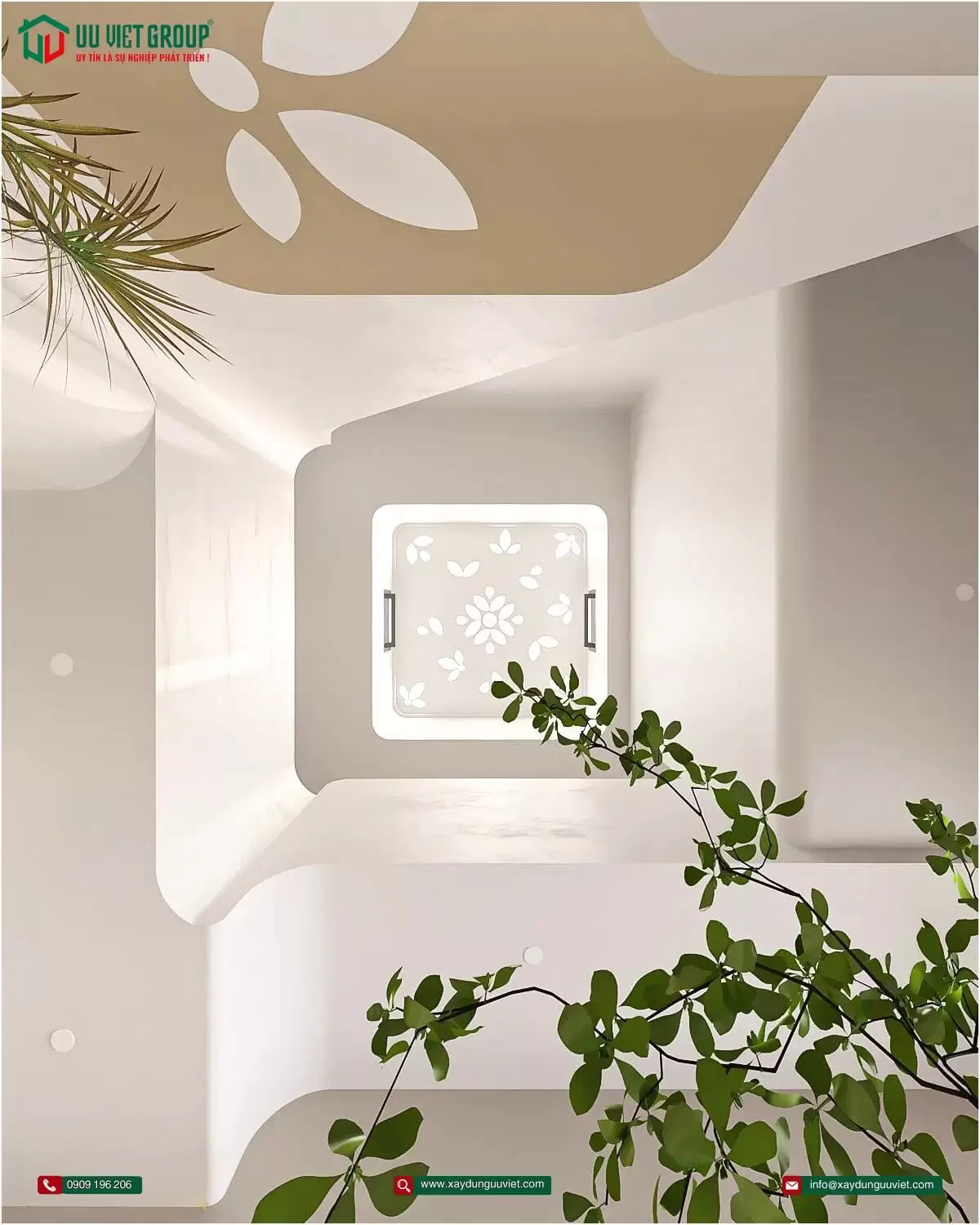 Nhà phố hiện đại 1 trệt 2 lầu