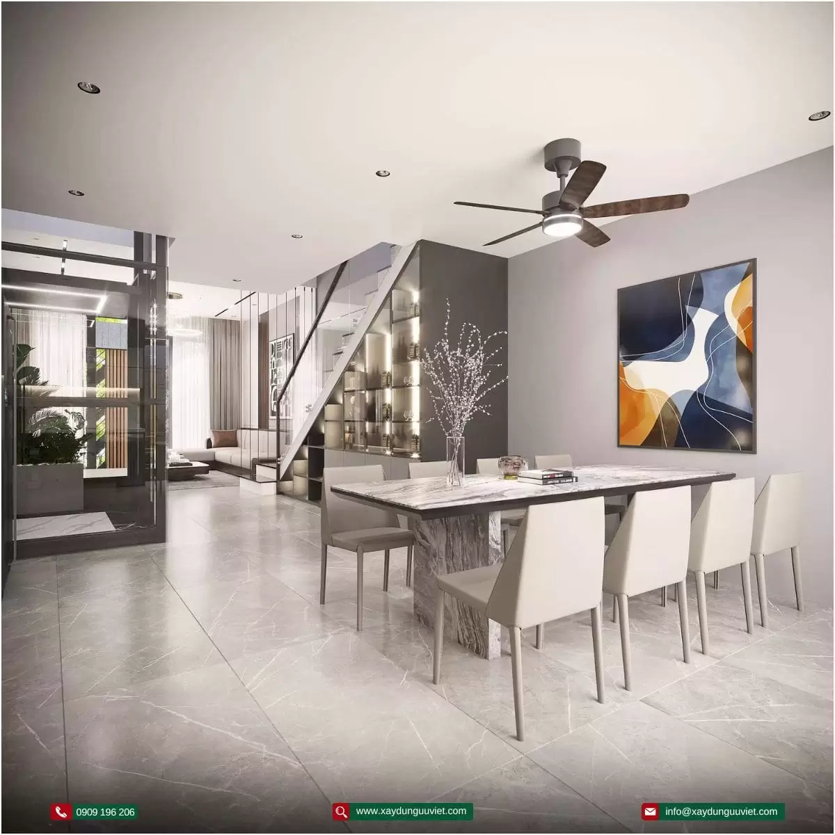 Nhà phố 1 trệt 3 lầu