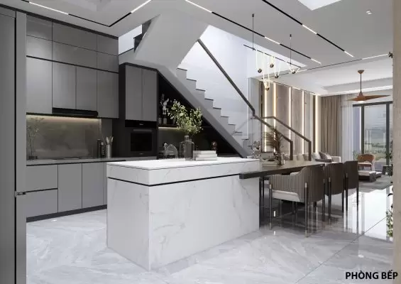 Nhà phố 1 trệt 2 lầu