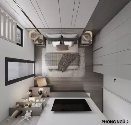 Nhà phố 1 trệt 2 lầu