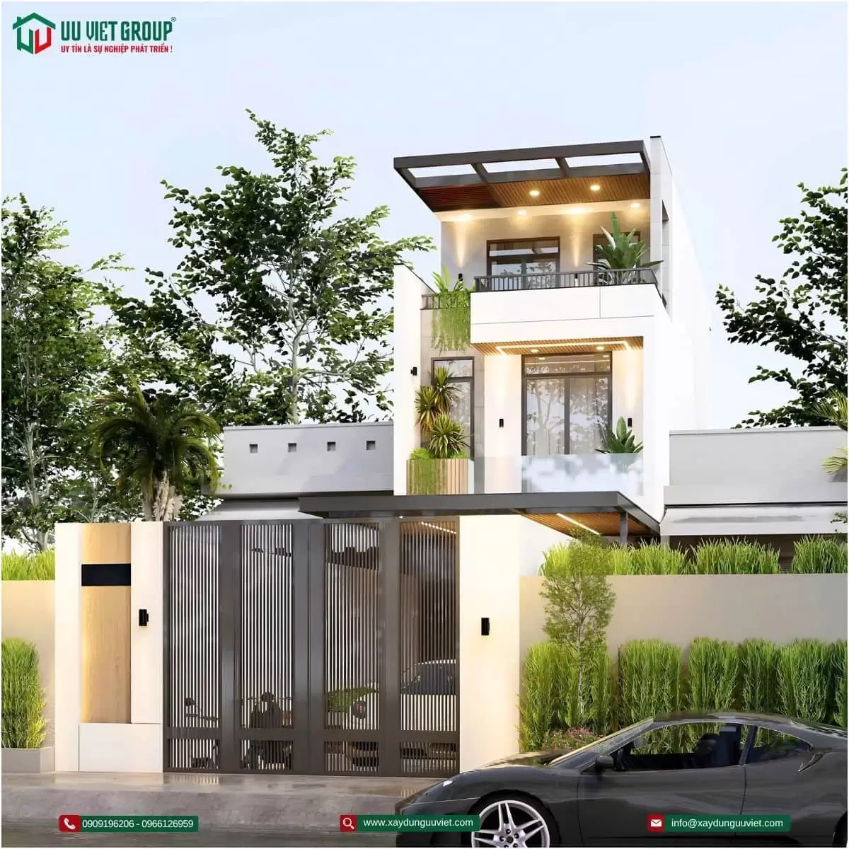 nhà phố 1 trệt 2 lầu