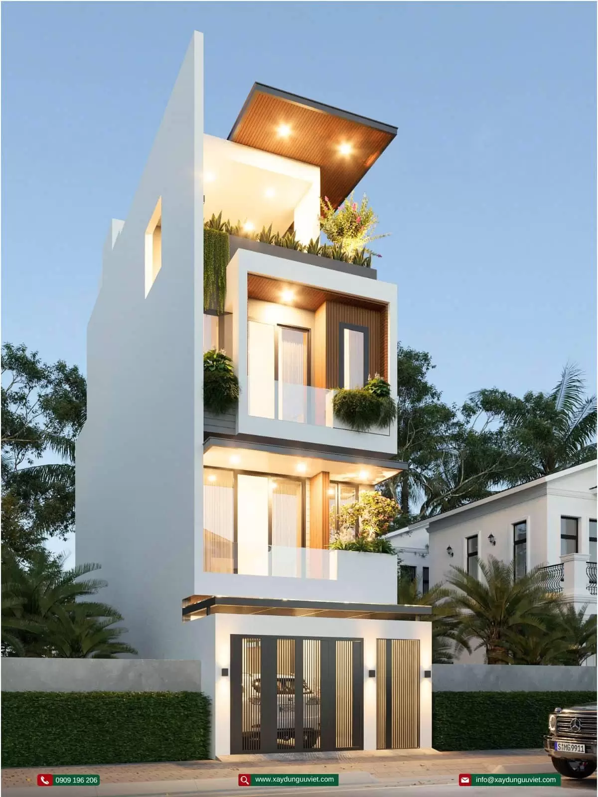 Nhà phố 1 trệt 3 lầu