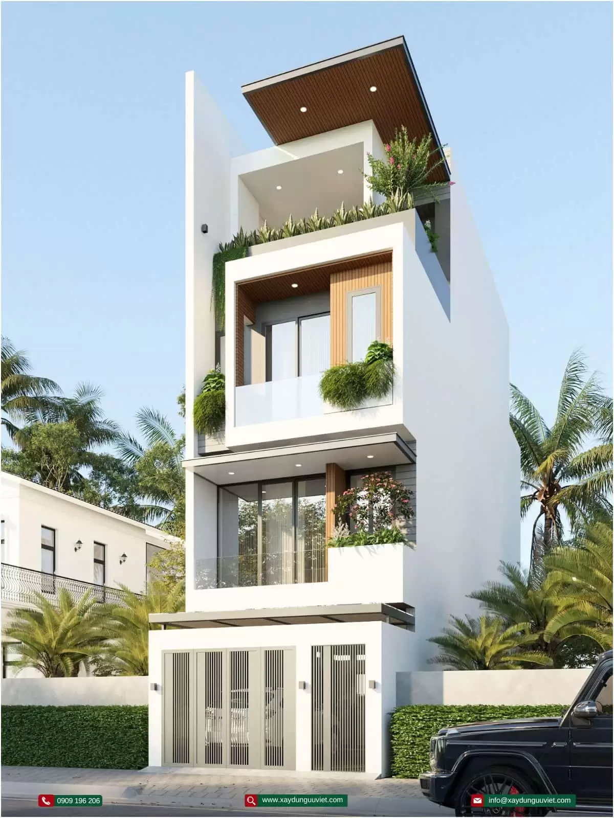 Nhà phố 1 trệt 3 lầu