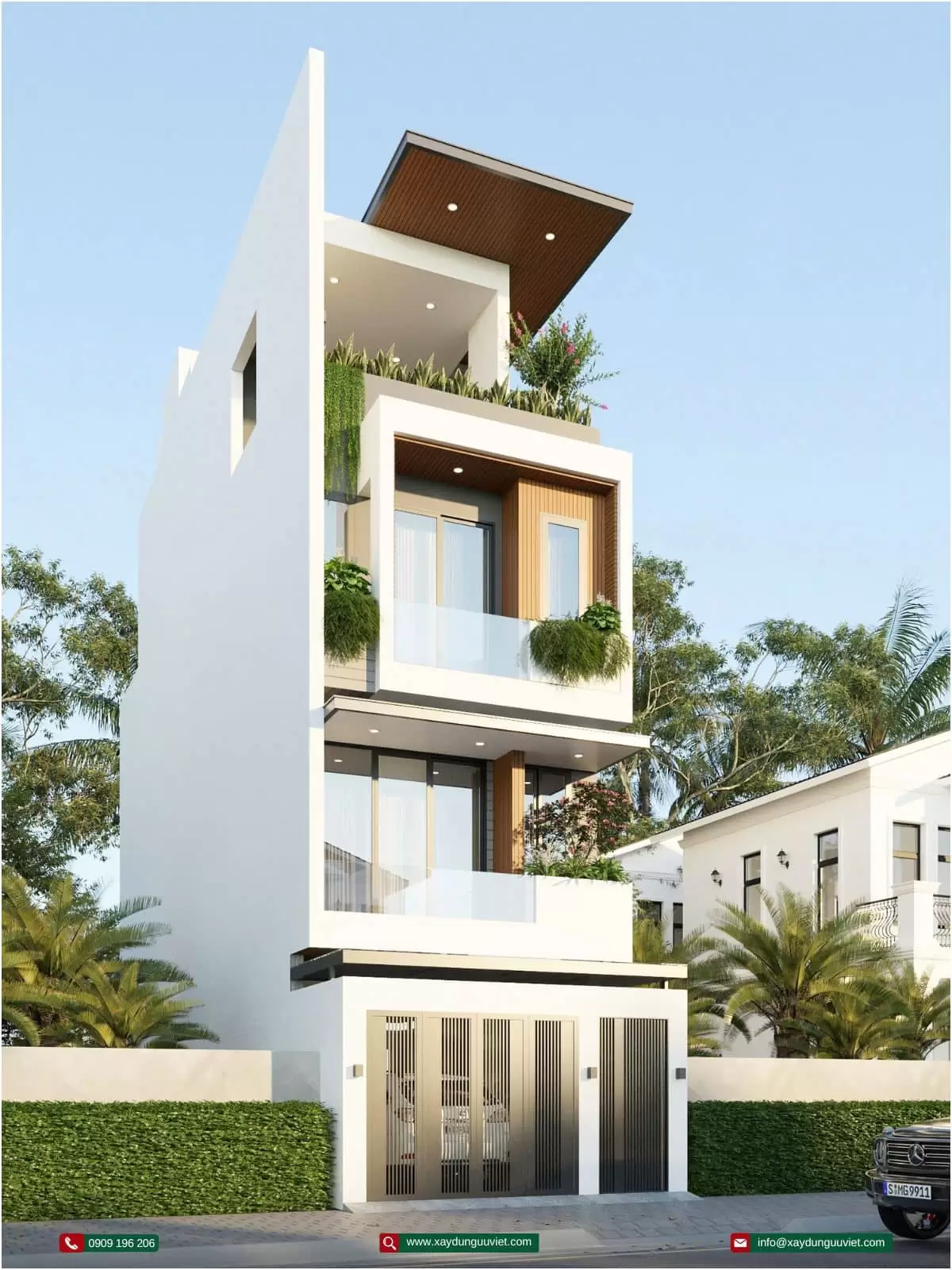 Nhà phố 1 trệt 3 lầu