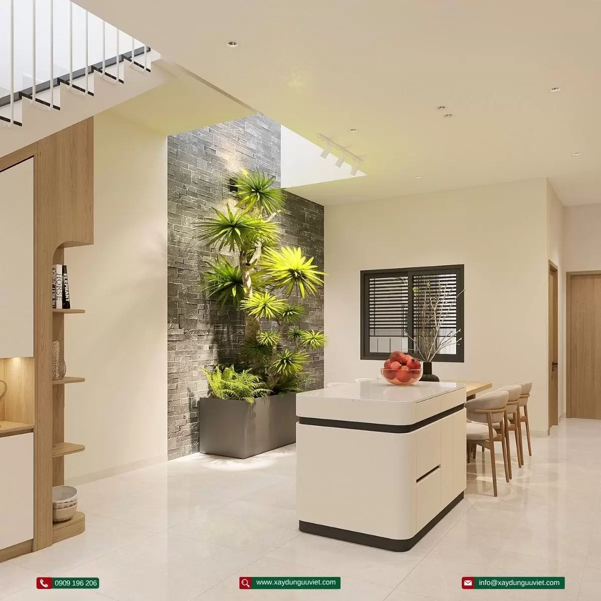 Nhà phố 1 trệt 2 lầu