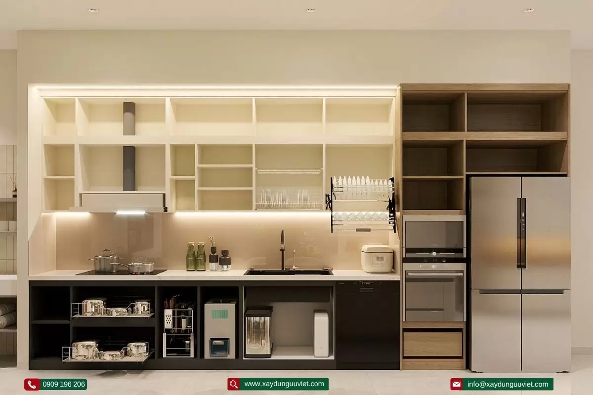 Nhà phố 1 trệt 2 lầu