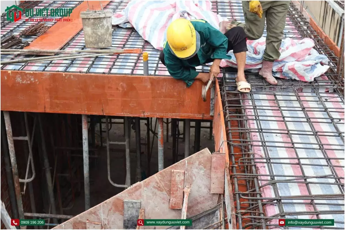 Tiến độ thi công nhà phố tại quận Bình Tân