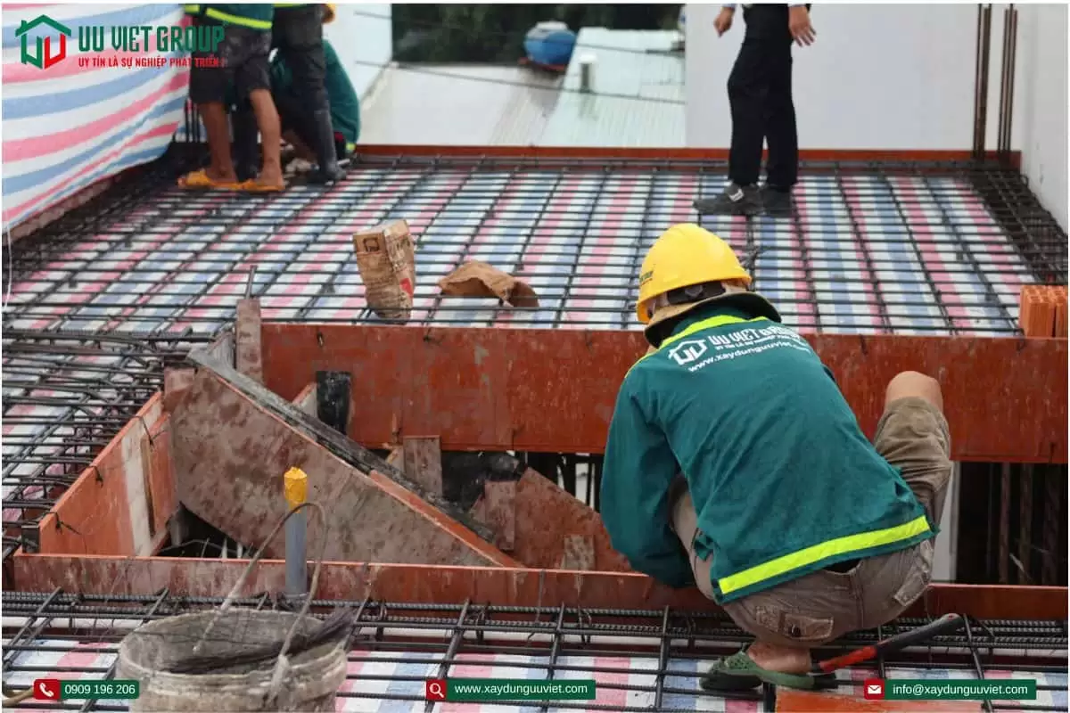 Tiến độ thi công nhà phố tại quận Bình Tân