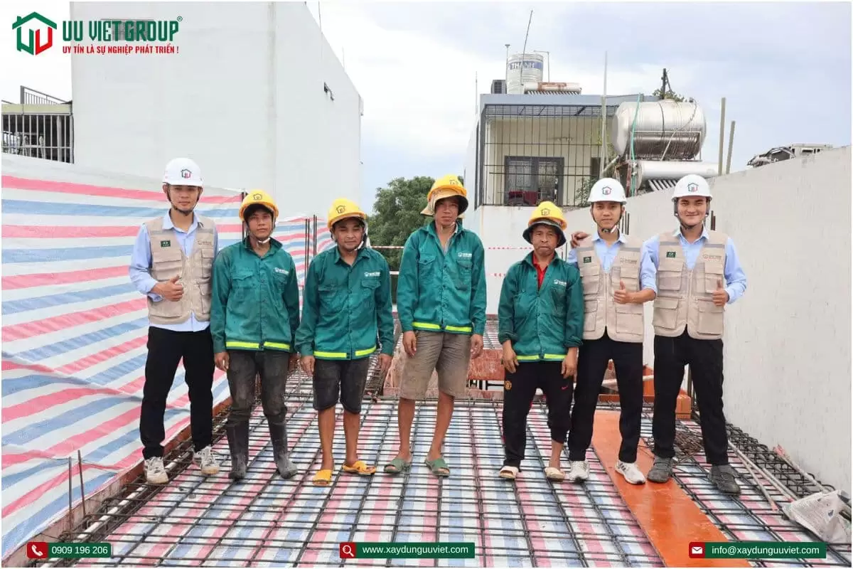 Tiến độ thi công nhà phố tại quận Bình Tân