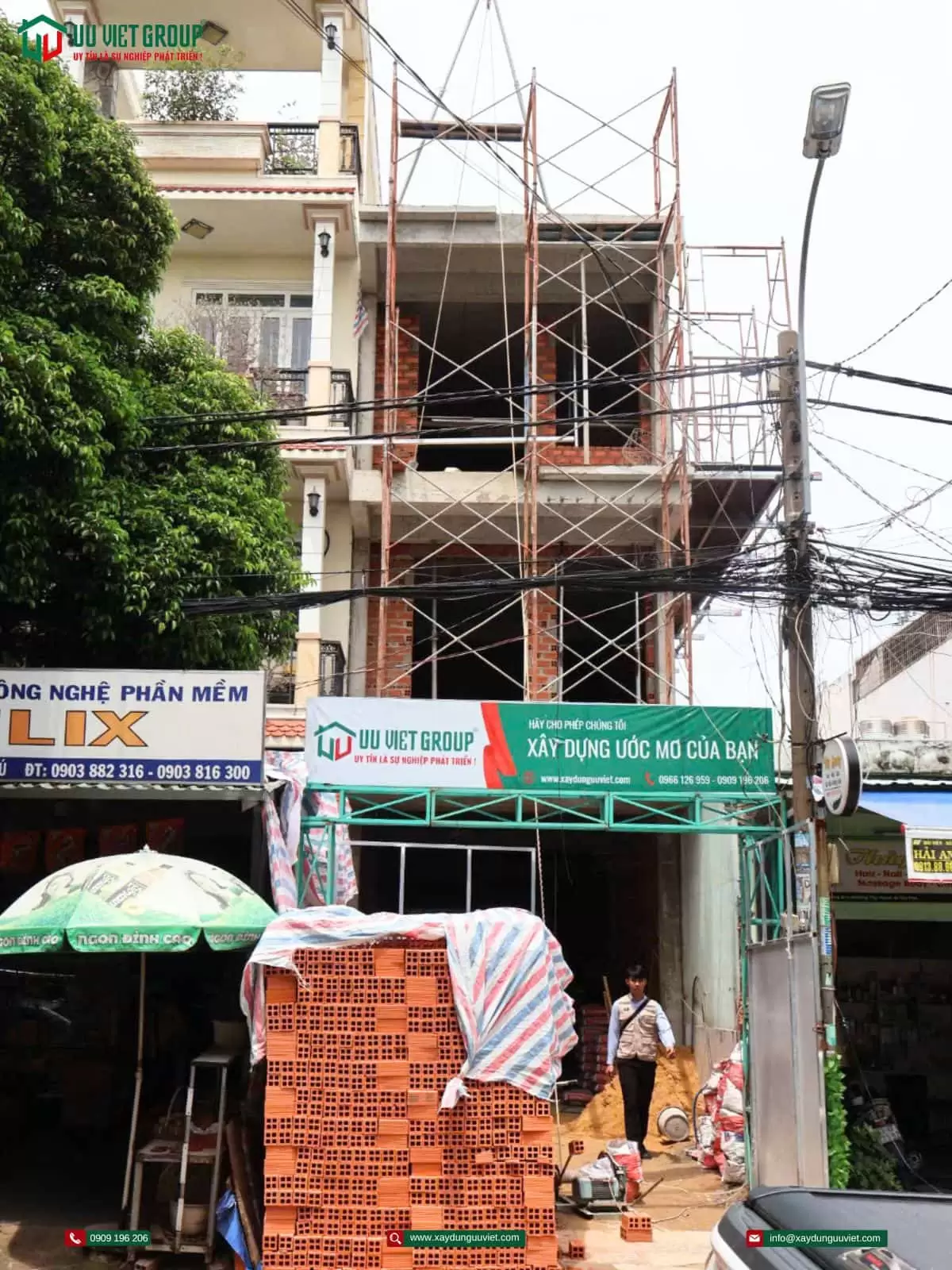 Tiến độ nhà phố quận Tân Phú