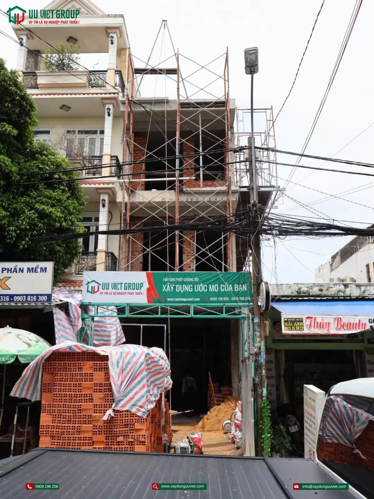 Tiến độ nhà phố quận Tân Phú