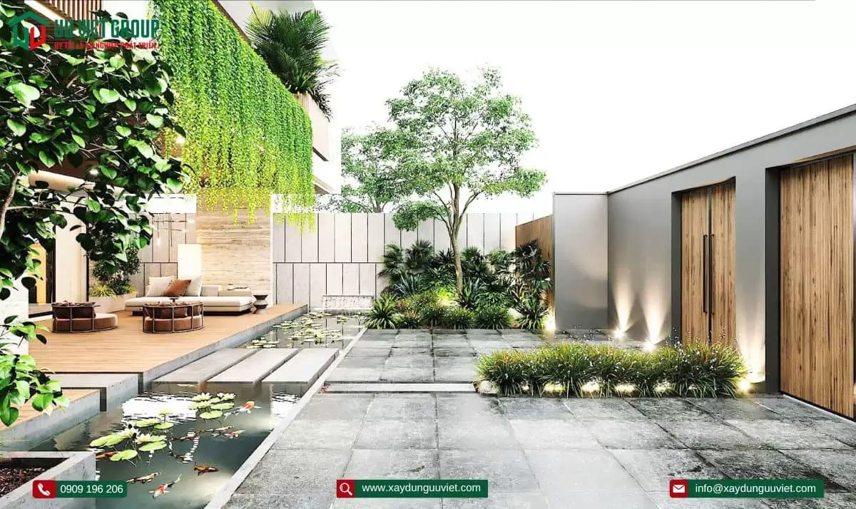 Biệt thự hiện đại 1 trệt 1 lầu